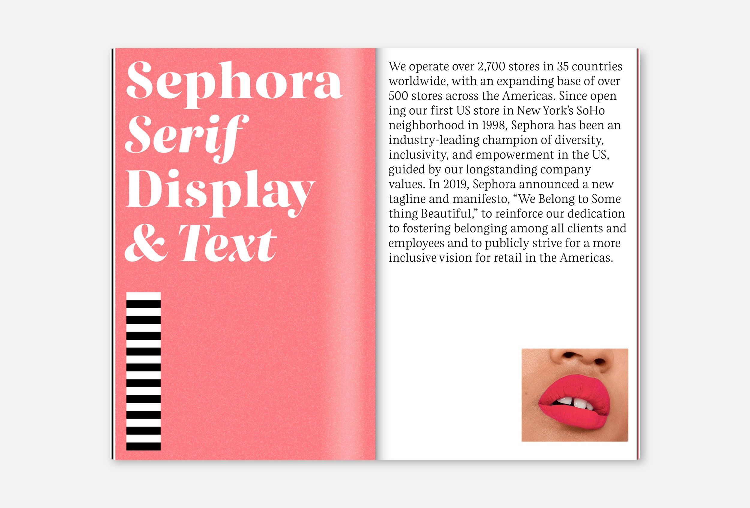 Custom Fonts for Sephora